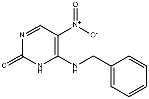 4-benzylamino-5-nitro-1H-pyrimidin-2-one 化学構造式