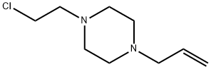1-アリル-4-(2-クロロエチル)ピペラジン二塩酸塩 化学構造式