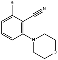 2-BroMo-6-Morpholinobenzonitrile Structure