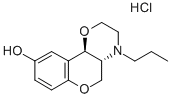 PD  125,530,  trans-(±)-3,4,4a,10b-Tetrahydro-4-propyl-2H,5H-[1]benzopyrano[4,3-b]-1,4-oxazin-9-ol  hydrochloride Struktur