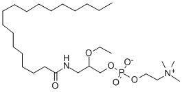 rac-3-Octadecanamido-2-Ethoxypropan-1-ol Phosphocholine Structure