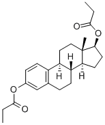 17-BETA-ESTRADIOL 3,17-DIPROPIONATE Structure