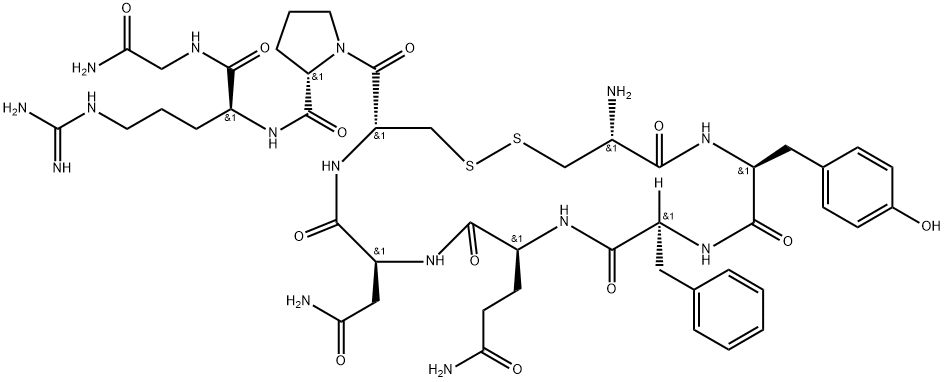 醋酸精氨酸加压素,113-79-1,结构式