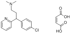 マレイン酸 クロルフェニラミン 化学構造式