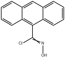 Α-クロロ-9-アントラアルドキシム 化学構造式