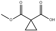 1,1-Cyclopropanedicarboxylic acid monomethyl ester Struktur