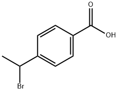 4-(1-ブロモエチル)安息香酸 化学構造式