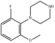 1-(2-氟-6-甲氧基苯基)哌嗪 结构式