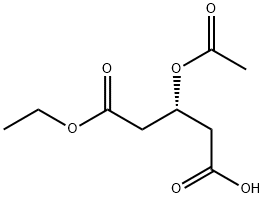 MONO-ETHYL (R)-3-ACETOXYGLUTARATE Struktur