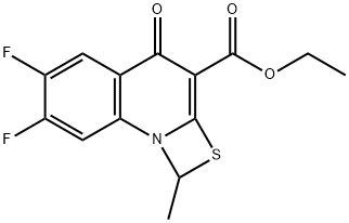 Ethyl 6,7-difluoro-1-methyl-4-oxo-4H-[1,3]thiazeto[3,2-a]quinoline-3-carboxylate Structure