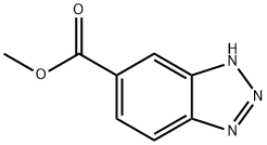 1H-ベンゾトリアゾール-5-カルボン酸メチル 化学構造式