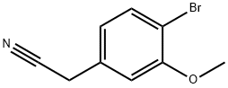 2-(4-broMo-3-Methoxyphenyl)acetonitrile 化学構造式