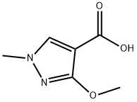 3-methoxy-1-methyl-1H-pyrazole-4-carboxylic acid Struktur