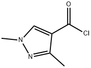 1,3-二甲基-1H-吡唑-4-甲酰氯 结构式