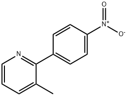 3-METHYL-2-(4-NITROPHENYL)PYRIDINE,113120-13-1,结构式