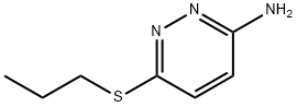 3-氨基-6-(丙硫基)哒嗪 结构式