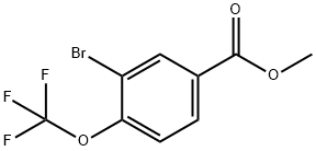 3-溴-4-三氟甲氧基苯甲酸甲酯 结构式