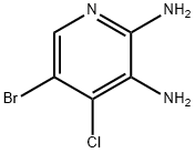 5-bromo-4-chloropyridine-2,3-diamine Structure