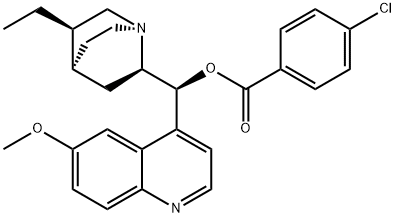 HYDROQUINIDINE 4-CHLOROBENZOATE 化学構造式