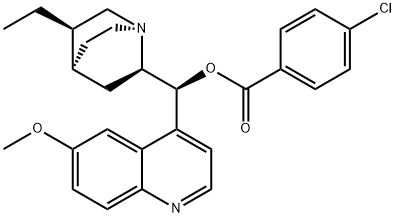 HYDROQUINIDINE 4-CHLOROBENZOATE Structure