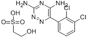 6-(2,3-DICHLOROPHENYL)-1,2,4-TRIAZINE-3,5-DIAMINE ISETHIONATE Struktur