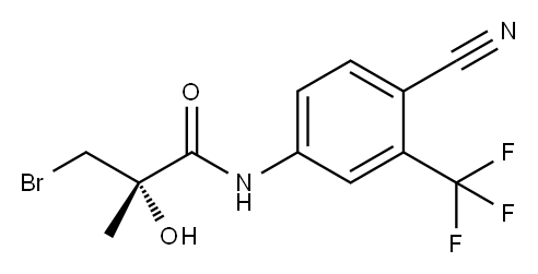 (2S)-3-BroMo-N-[4-cyano-3-(trifluoroMethyl)phenyl]-2-hydroxy-2-Methyl-propanaMide, 113181-02-5, 结构式
