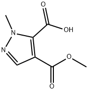 4-(Methoxycarbonyl)-1-Methyl-1H-pyrazole-5-carboxylic acid Struktur