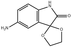 5'-アミノスピロ[1,3-ジオキソラン-2,3'-インドール]-2'(1'H)-オン 化学構造式