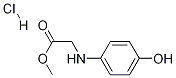Methyl 2-((4-hydroxyphenyl)aMino)acetate hydrochloride Structure