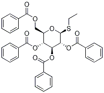 b-D-Glucopyranoside, ethyl 1-thio-, 2,3,4,6-tetrabenzoate 化学構造式