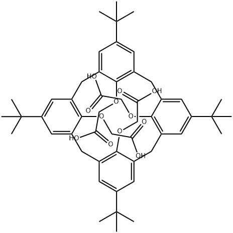 4-tert-butylcalix[4]arene tetraacetic acid Structure