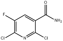 2,6-二氯-3-甲酰胺-5-氟吡啶,113237-20-0,结构式