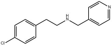 2-(4-クロロフェニル)-N-(ピリジン-4-イルメチル)エタンアミン 化学構造式