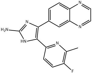1H-IMidazol-2-aMine, 5-(5-fluoro-6-Methyl-2-pyridinyl)-4-(6-quinoxalinyl)-|
