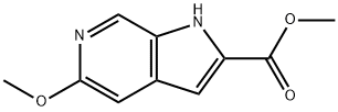 5-甲氧基-1H-吡咯并[2,3-C]吡啶-2-羧酸甲酯,1132610-92-4,结构式