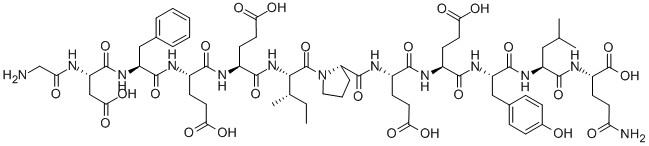 HIRUDIN (54-65) (DESULFATED) Structure