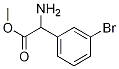 2-アミノ-2-(3-ブロモフェニル)酢酸メチル 化学構造式