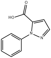 1-フェニル-1H-ピラゾール-5-カルボン酸 化学構造式