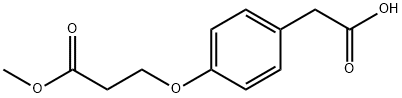 Benzeneacetic acid, 4-(3-Methoxy-3-oxopropoxy)- Struktur