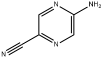 2-氨基-5-氰基吡嗪 结构式