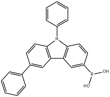 B-(6,9-Diphenyl-9H-carbazol-3-yl)boronic acid Structure