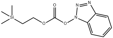 1-[2-(トリメチルシリル)エトキシカルボニルオキシ]ベンゾトリアゾール 化学構造式
