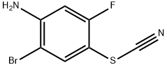 2-BROMO-5-FLUORO-4-THIOCYANATOANILINE, 1133115-25-9, 结构式