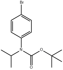 N-BOC-N-ISOPROPLY 4-BROMOANILINE,1133115-32-8,结构式