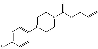 4-(4-ブロモフェニル)ピペラジン-1-カルボン酸アリル 化学構造式