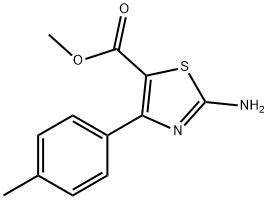 2-アミノ-4-(P-トリル)チアゾール-5-カルボン酸メチル 化学構造式