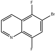 6-ブロモ-5,8-ジフルオロキノリン 化学構造式