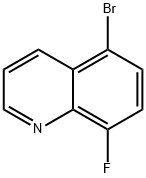 5-Bromo-8-fluoroquinoline Struktur
