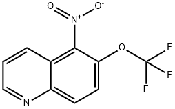 5-ニトロ-6-(トリフルオロメトキシ)キノリン 化学構造式