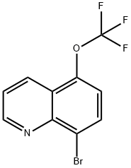 8-Bromo-5-(trifluoromethoxy)quinoline Structure